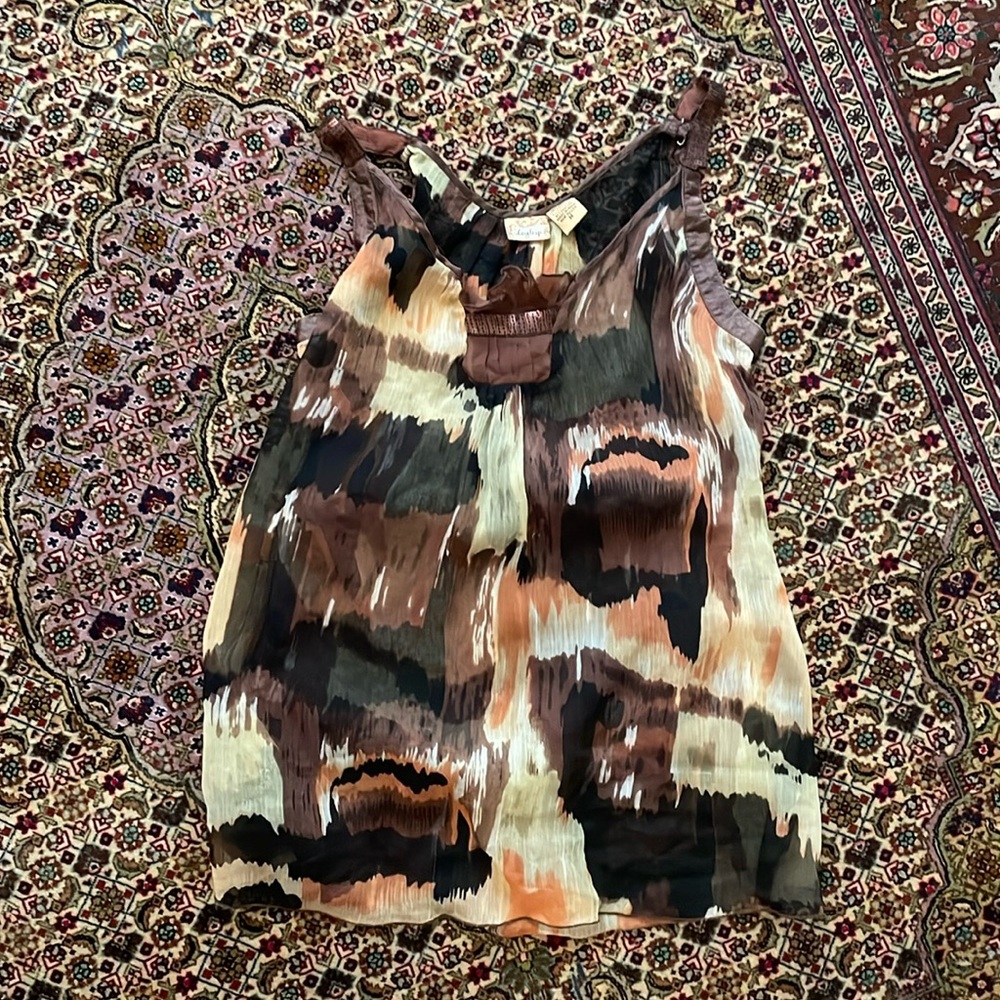 2010 Buckle Tie Die Party Top